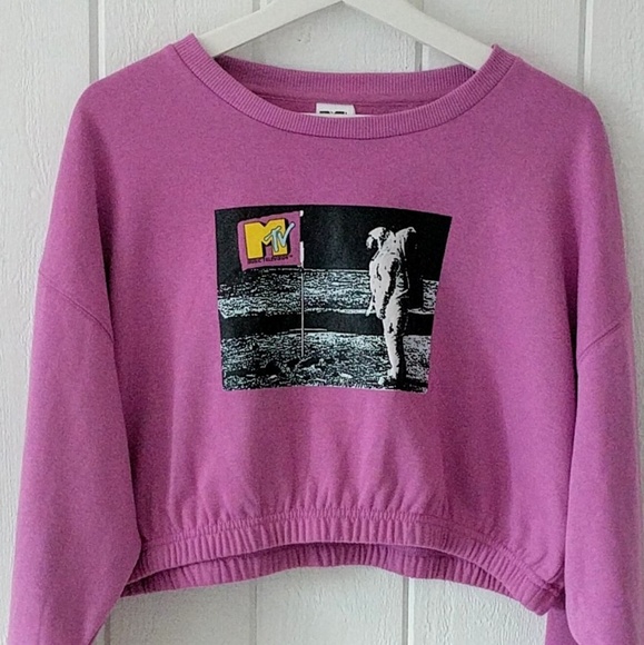 purple mtv sweatshirt